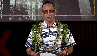 TEDx Talk Brandon Jirō Hayashi, close up with forest background