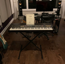 Vintage Korg EPS-1 keyboard with a certificate of authenticity from Moby