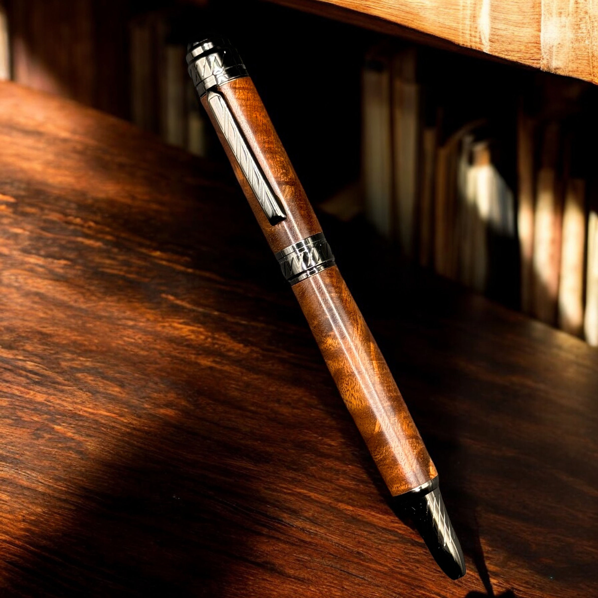 76   Cyclone pen made out of Figured Ipe.