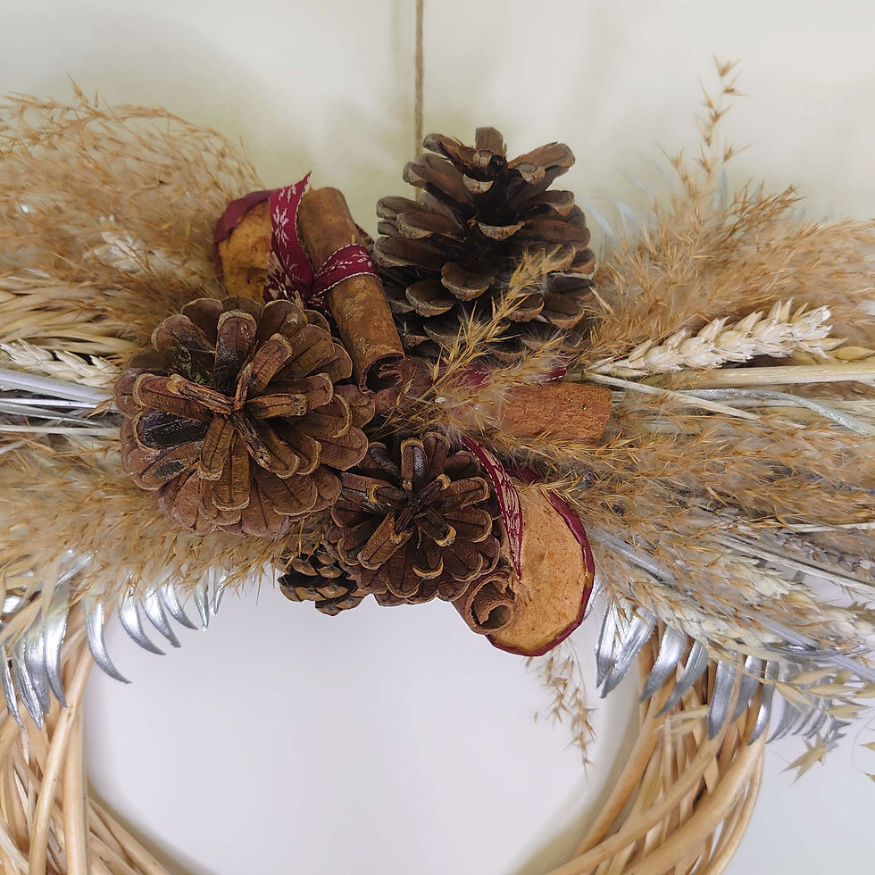 Thumbnail: Dried & Silver Foliage Wreath