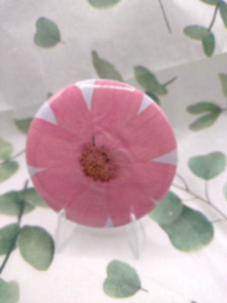 58mm Pressed Flower Brooch Badge
