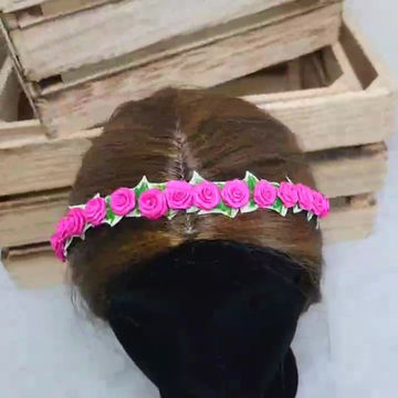Thumbnail: Cerise Pink Rose and Ivy Alice Band / Headband.