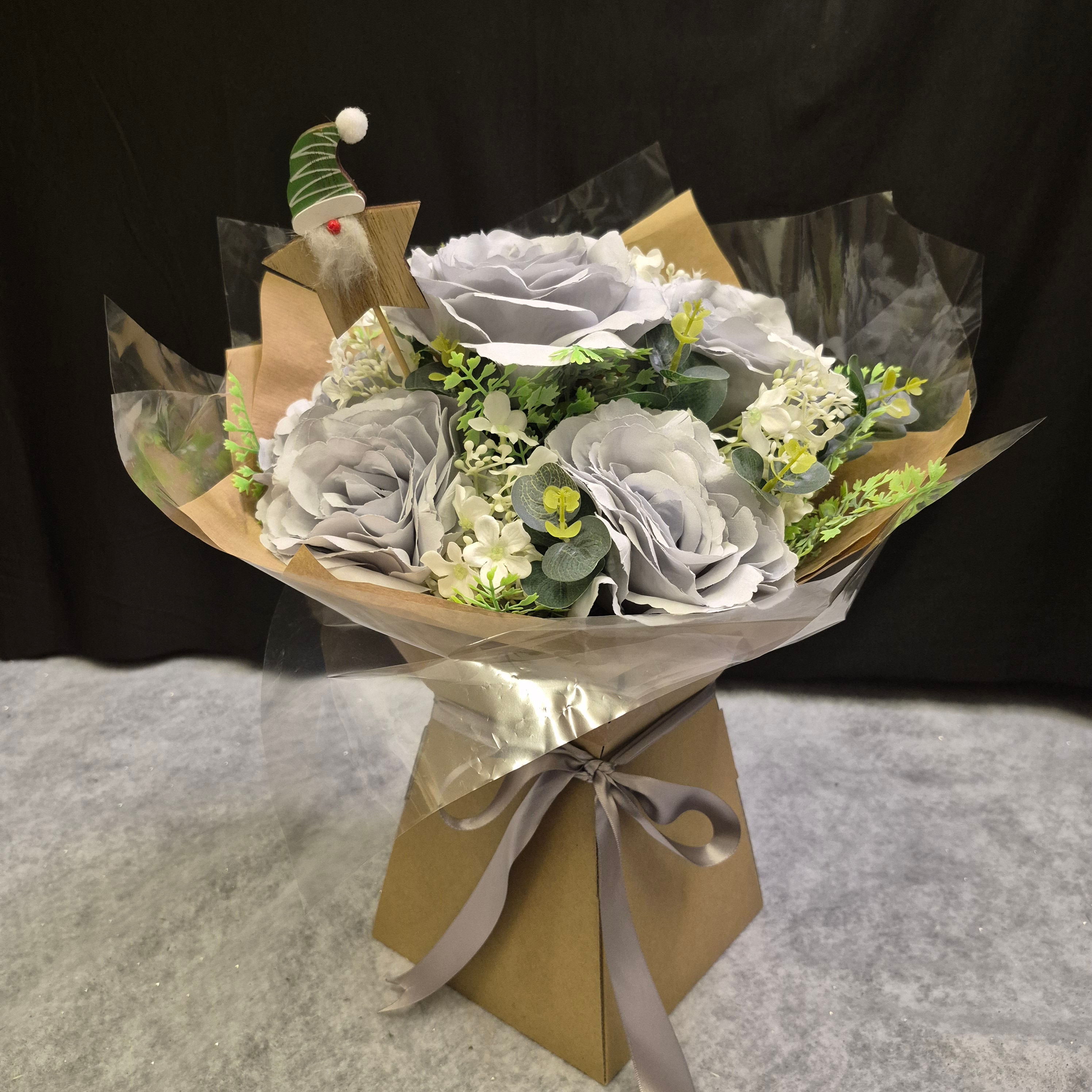 Blowsy Rose Hand Tied Bouquet