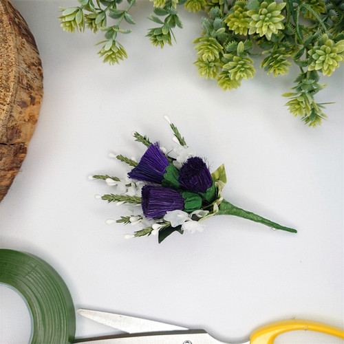 Heather and Thistle Buttonhole Wonderland Corsages Free Delivery Corsages Buttonholes