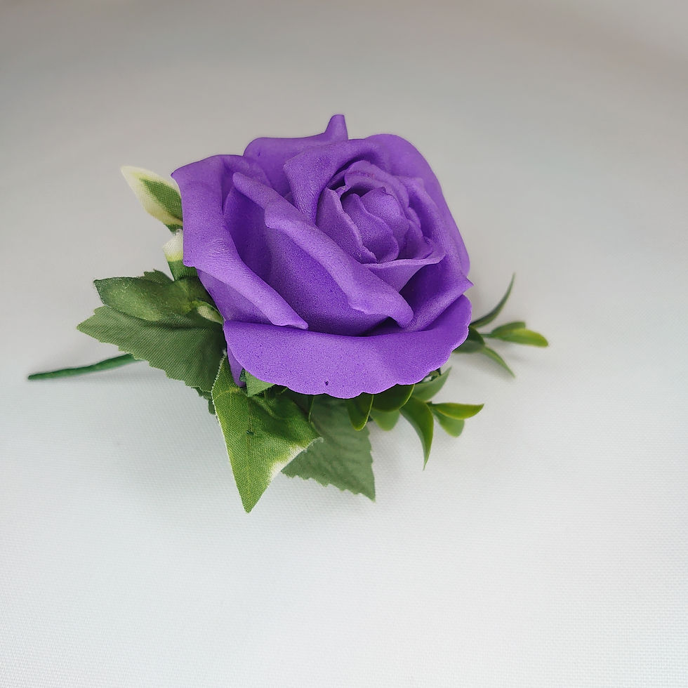 Thumbnail: Purple Rose Buttonhole or Lapel/Wrist/Handbag Corsage