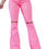 Thumbnail: Pink Vintage High Waist Flare Leg Ripped Raw Hem Jeans