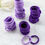 Thumbnail: Purple 50pcs Elasticity Hair Tie