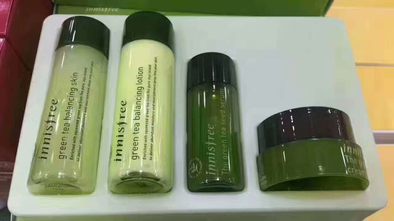 nnisfree悦诗风吟绿茶旅行小样4件套  