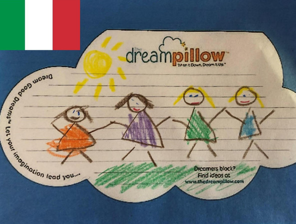 Roberta is from Italy. She sent in her daugter's dream wish to be able to play with all her Kindergarten friends again.