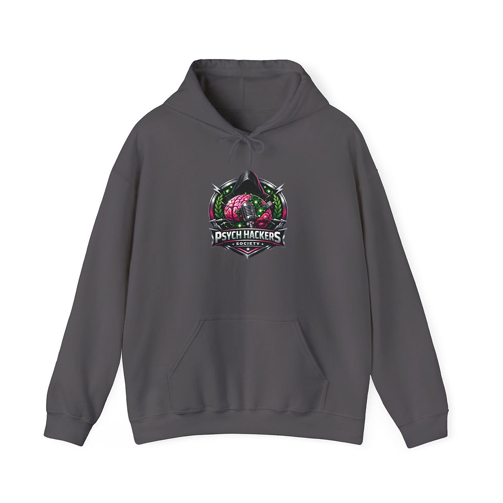 Thumbnail: Psych Hackers Society: Retro Minicast Badge Hoodie