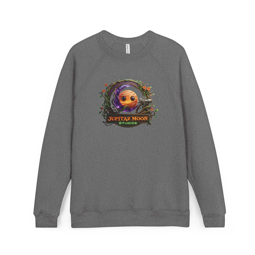 Thumbnail: Jupiter Moon Studios Crewneck Sweatshirt — Vintage Astronaut Pumpkin Art