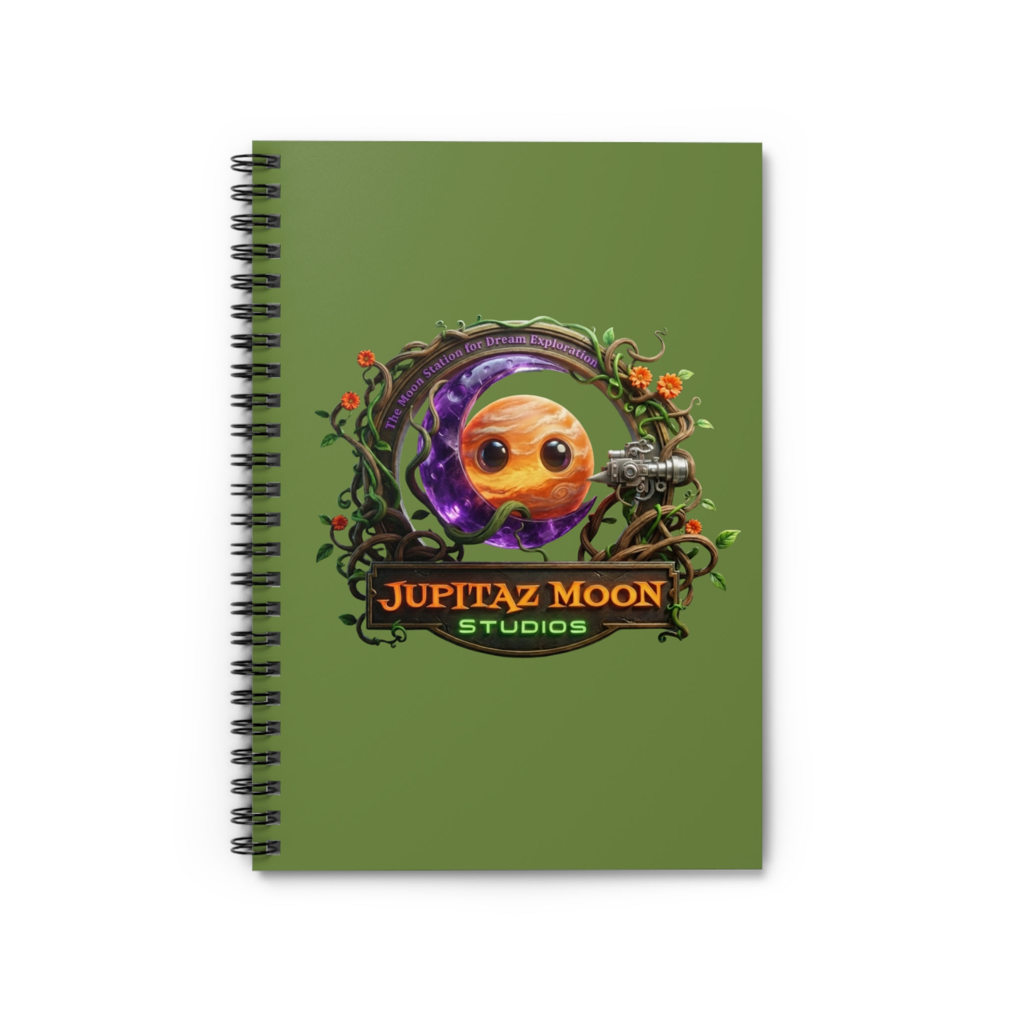 Jupitaz Moon Studios: Notebook - Logo Spiral Ruled Journal