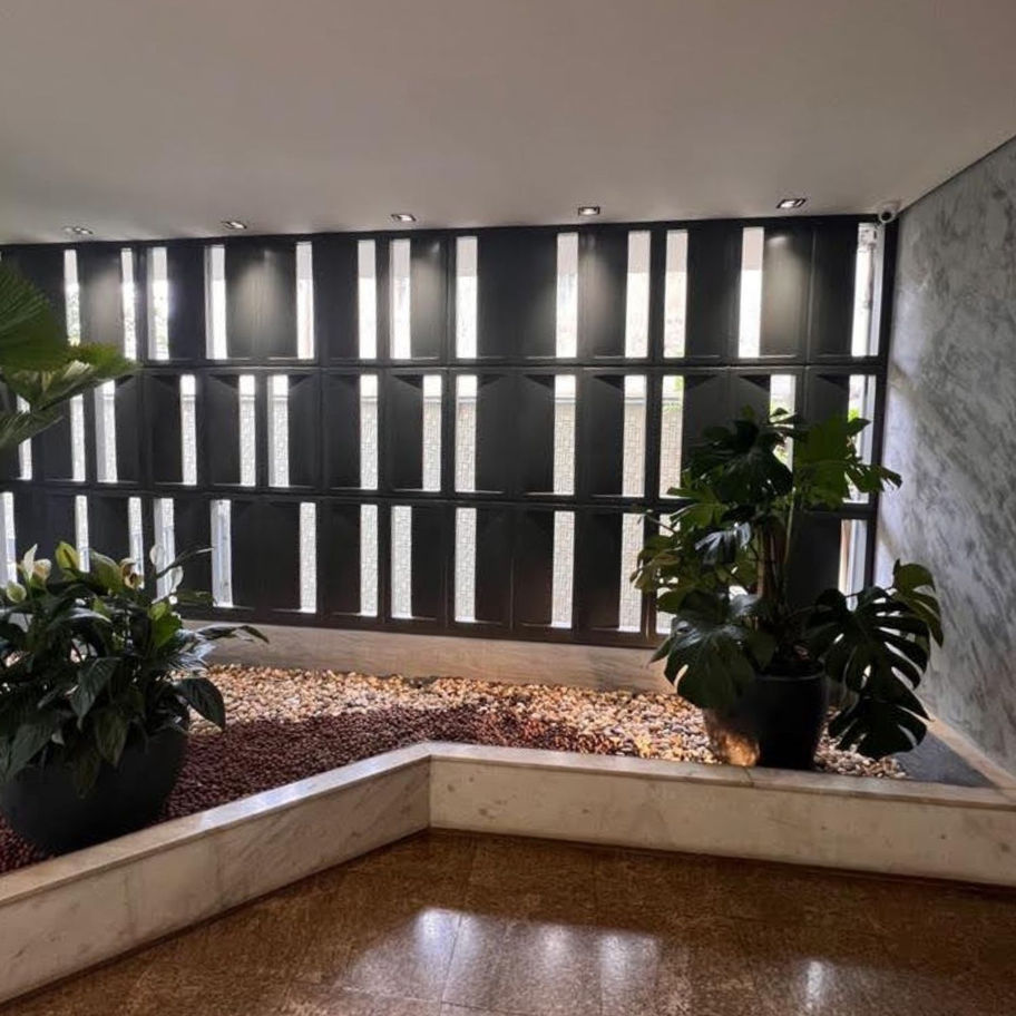 muro pré-moldados vazado de cobogo de concreto modelo brisa