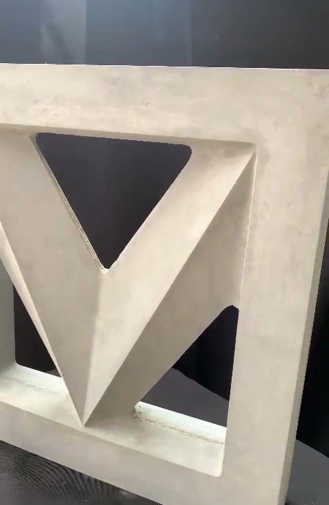 Cobogó vazado de concreto modelo V anti chuva, ideal para muro com cobogó e parede cobogó externa.