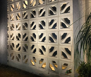 cobogó com design arquitetônico