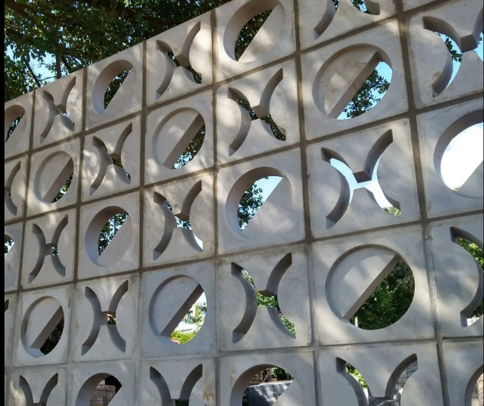 cobogó para área externa com ventilação e conforto térmico