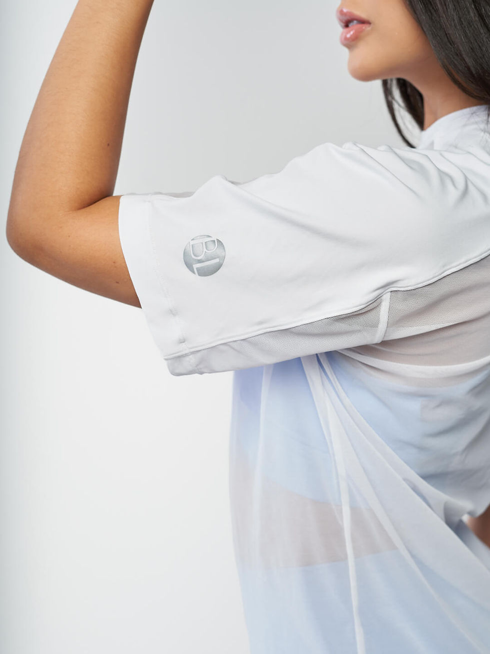 Miniatura: Blusa Mesh Etérea Blanco