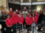 The choir and three doctors: MUSYCA singers with Dr. Dre, and MUSYCA directors Dr. Anna and Dr. Misha—a prescription for musical greatness!