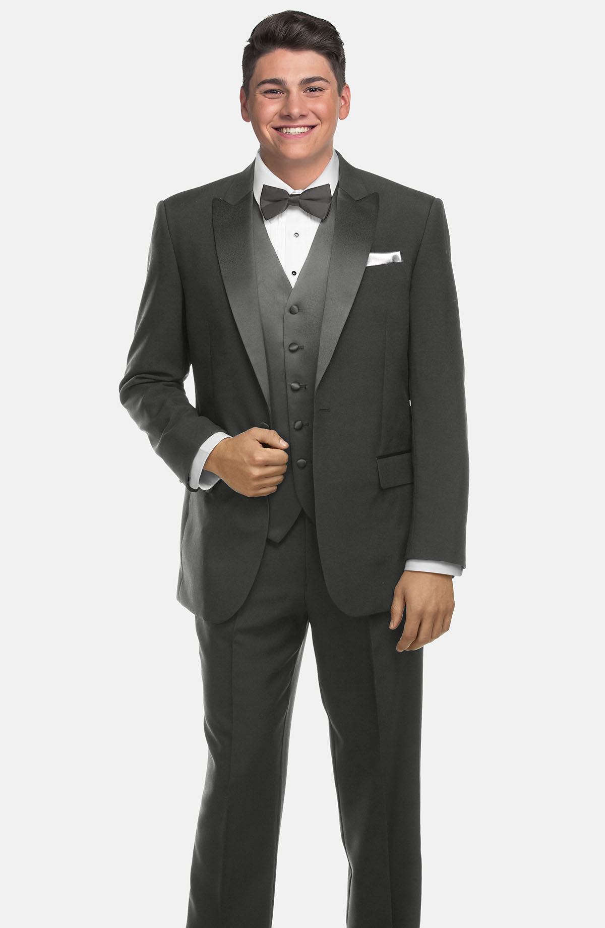 1-Button Peak Lapel Tuxedo Coat