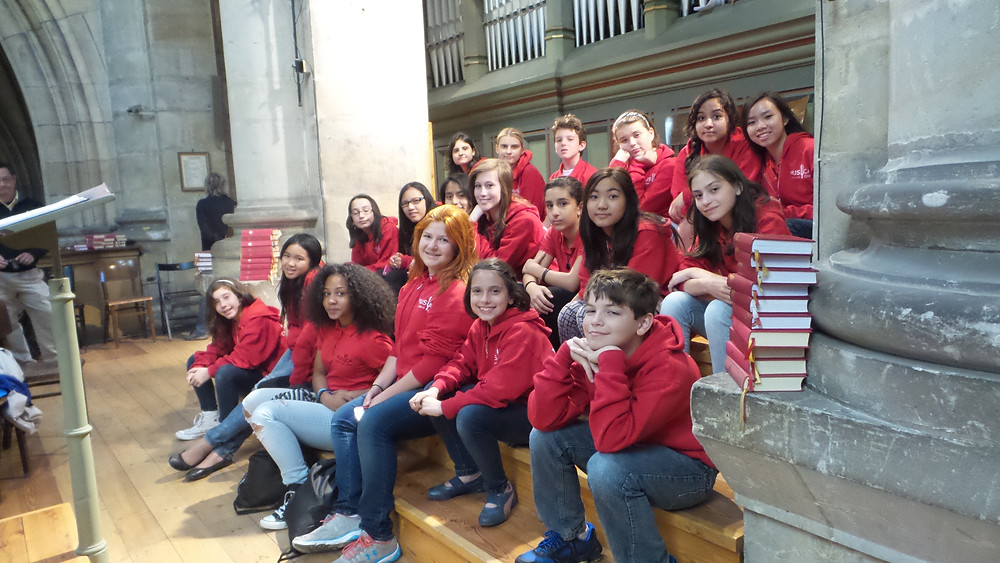 MUSYCA's young singers at St Vitus Cathedral in Prague