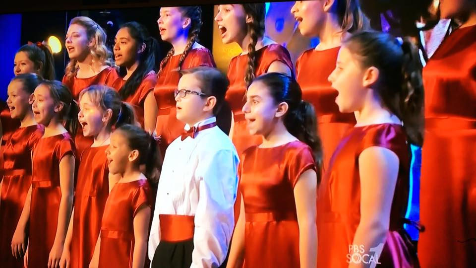 MUSYCA Children's Choir sings on TV