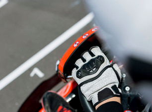 Go-Kart Driver on the Start Line