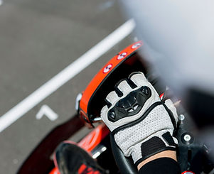 Go-Kart Driver on the Start Line