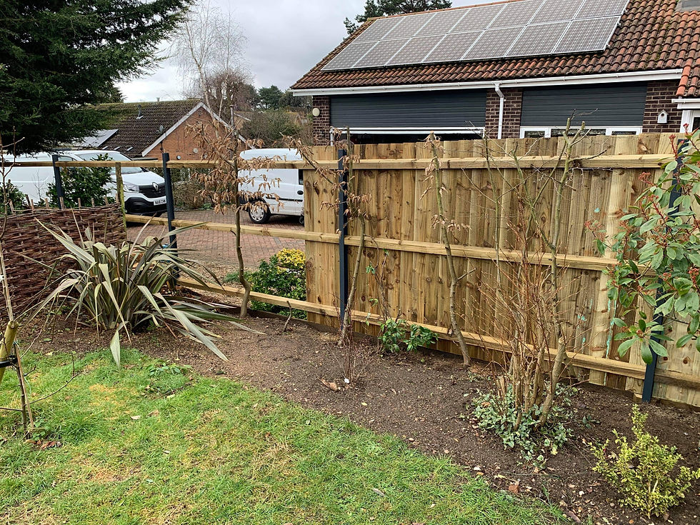 Anthracite Dura Posts fencing in progress