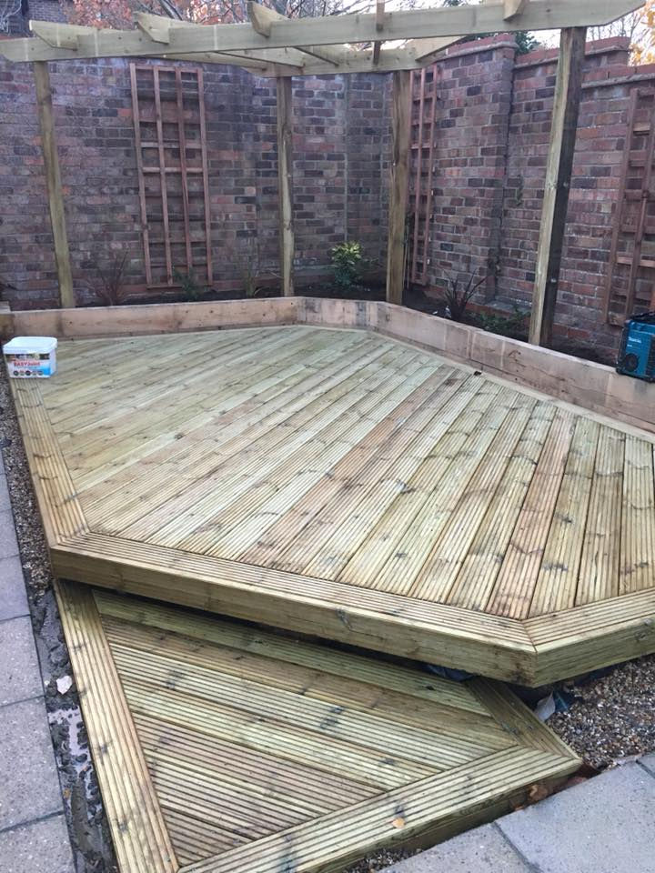 Decking completed with Patio
