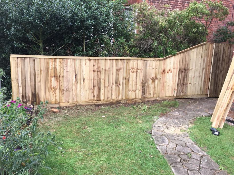 Varying height of fence