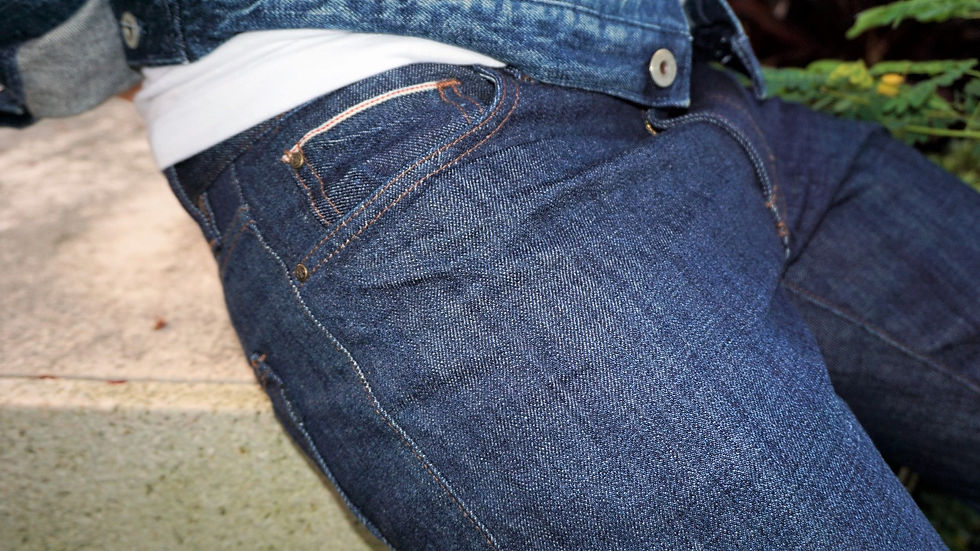Thumbnail: Selvage Dark Blue Jeans