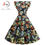Thumbnail: Women Summer Dress Retro 50s 60s Robe Femme Rockabilly Pinup Party Vestidos