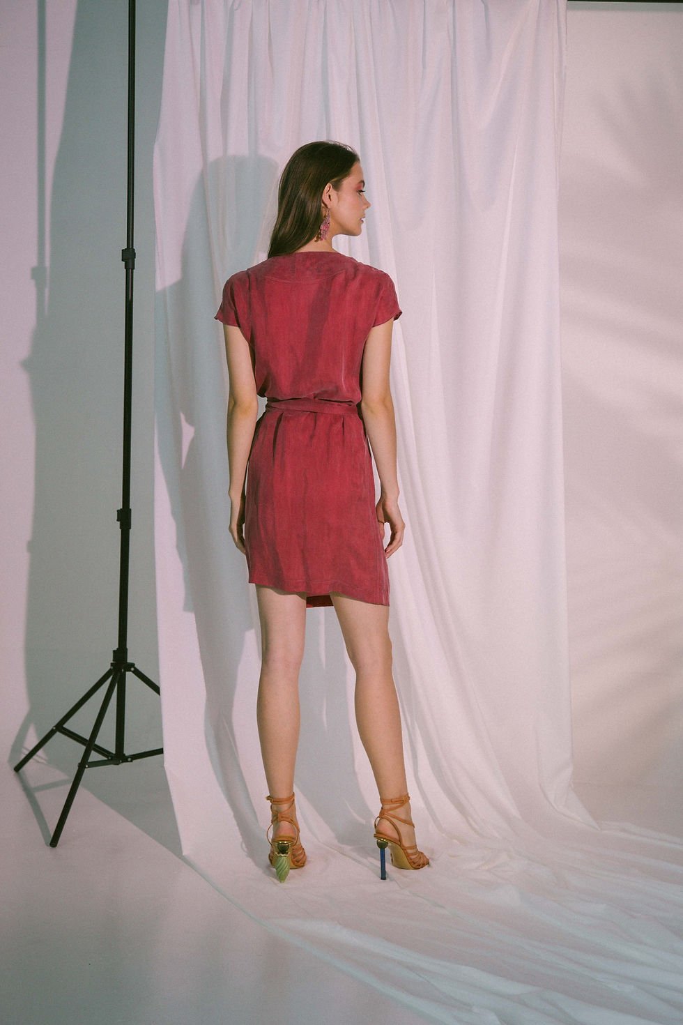Thumbnail: Pragma Wrap Dress in Claret
