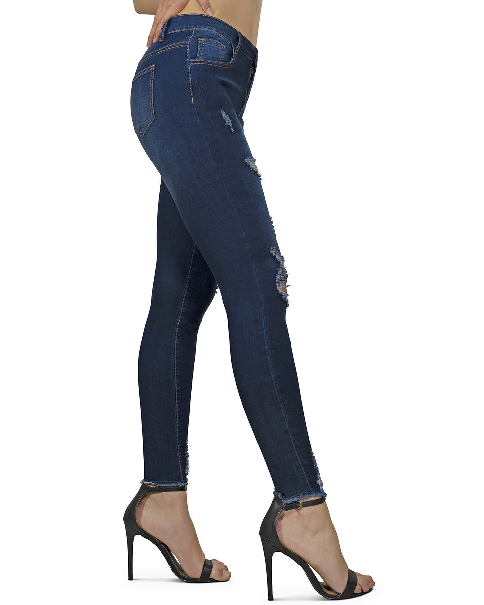 Thumbnail: Arden Distressed Skinny Jeans