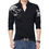 Thumbnail: Casual Polo Shirt Men Fashion Letter Print Long-Sleeve Men's Polos New Arrival