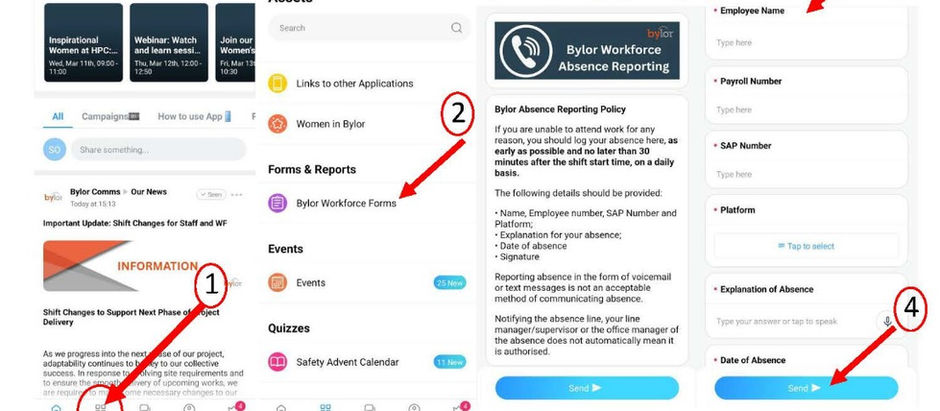 New Absence Reporting Form - BYLOR