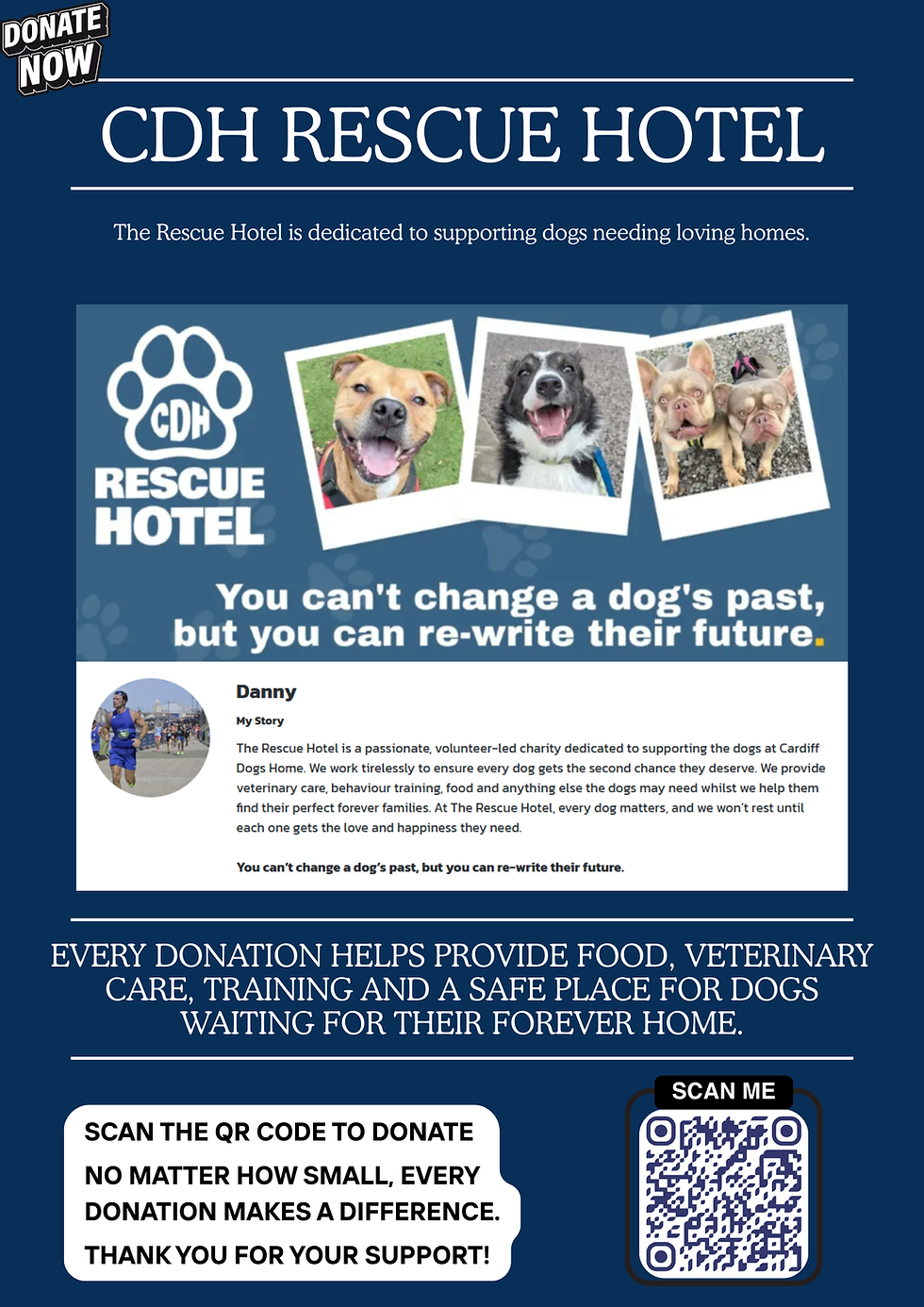Help Danny Support the CDH Rescue Hotel