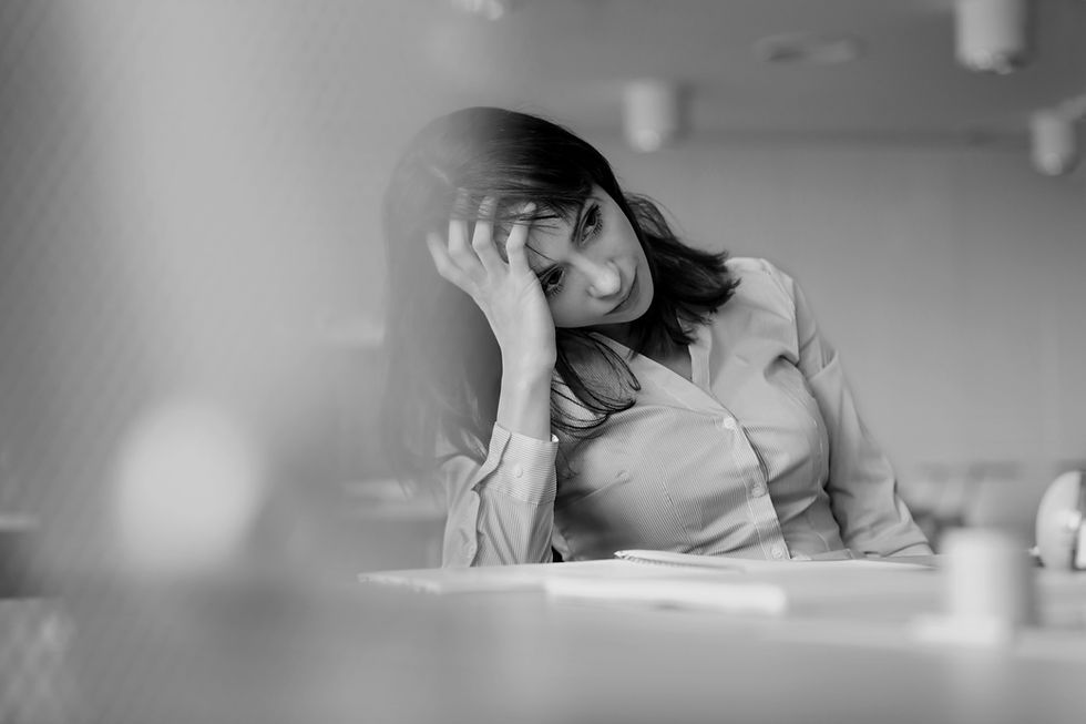 Young Woman Contemplating