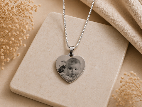 Pendentif personnalisée avec gravure photo 