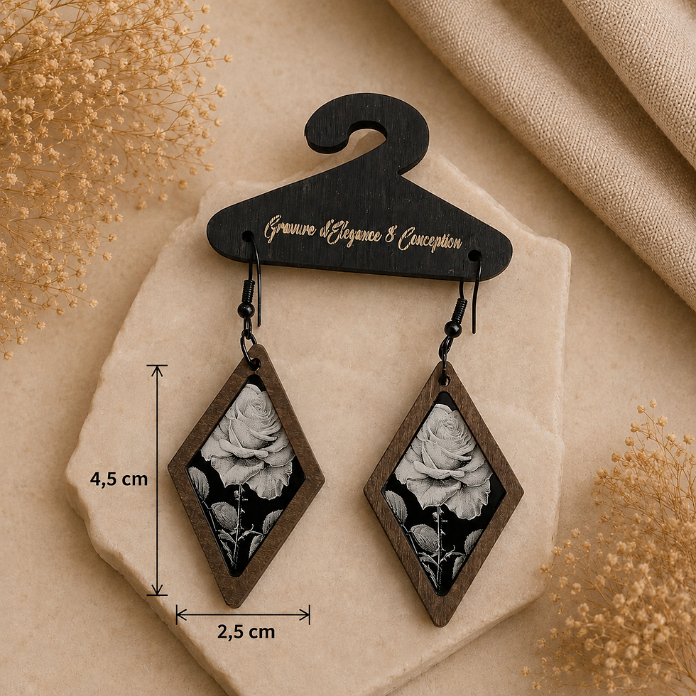 Miniature : Boucle d'oreilles "losange"