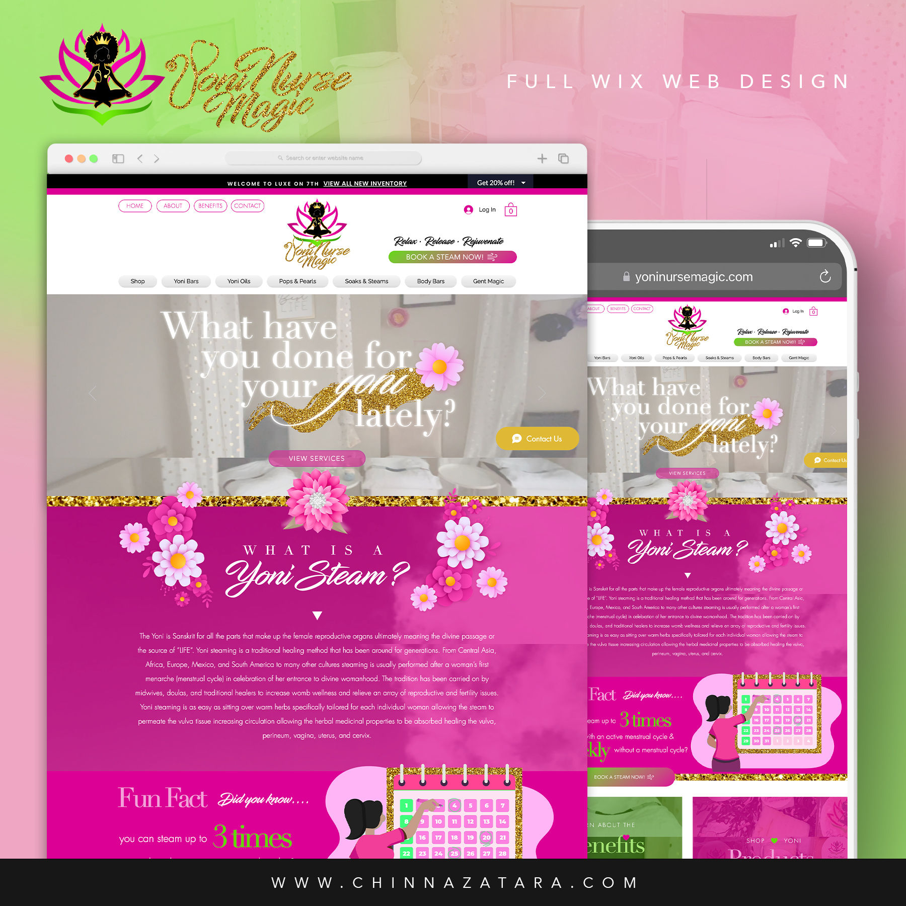 4 PAGE WEBSITE
