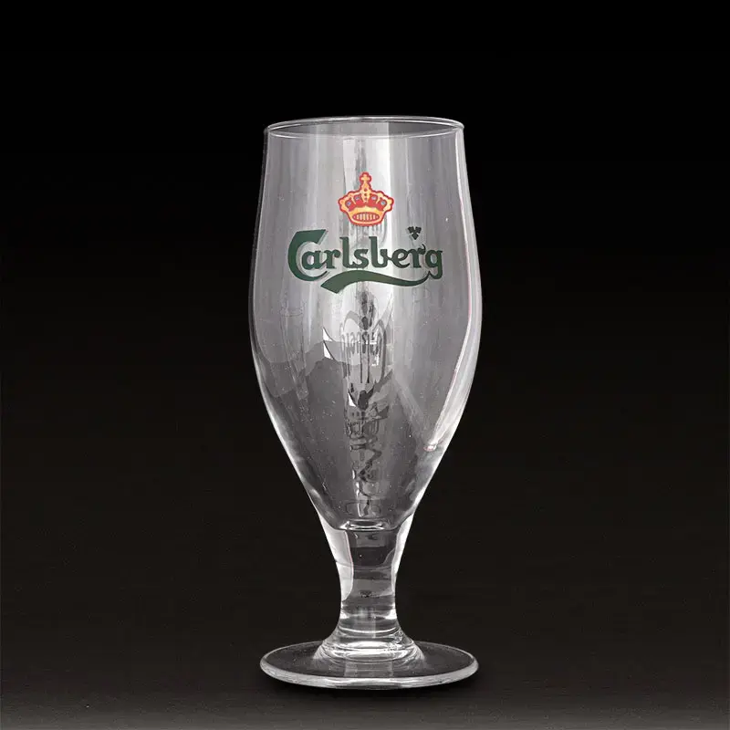 Vintage Carlsberg Half Pint Beer Glasses