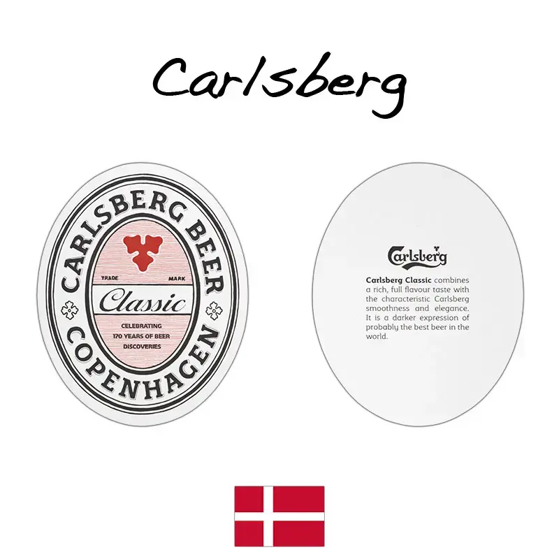 Carlsberg Classic Beer Denmark Beermats / Coasters / Beer Mats