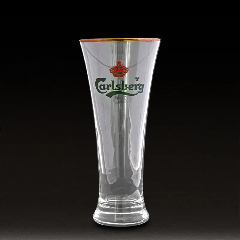 Vintage Carlsberg Half Pint Beer Glasses