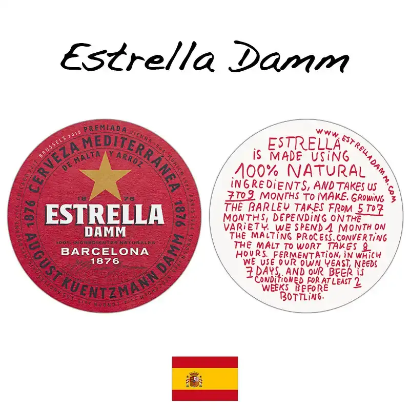 Estrella Damm Barcelona Beermats / Coasters / Beer Mats