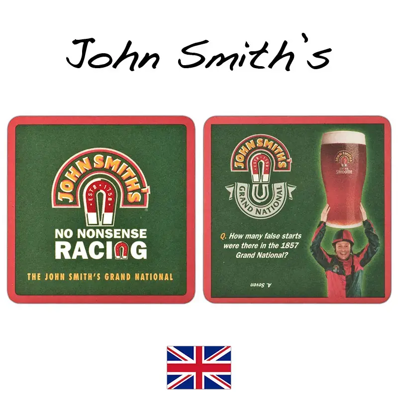 John Smith's Beer English Ale Grand National Beermats / Coasters / Beer Mats