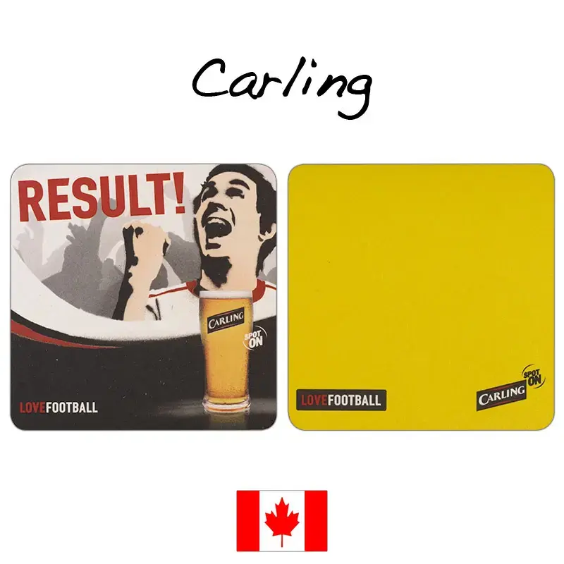 Carling LOVE FOOTBALL Beer Beermats / Coasters / Beer Mats