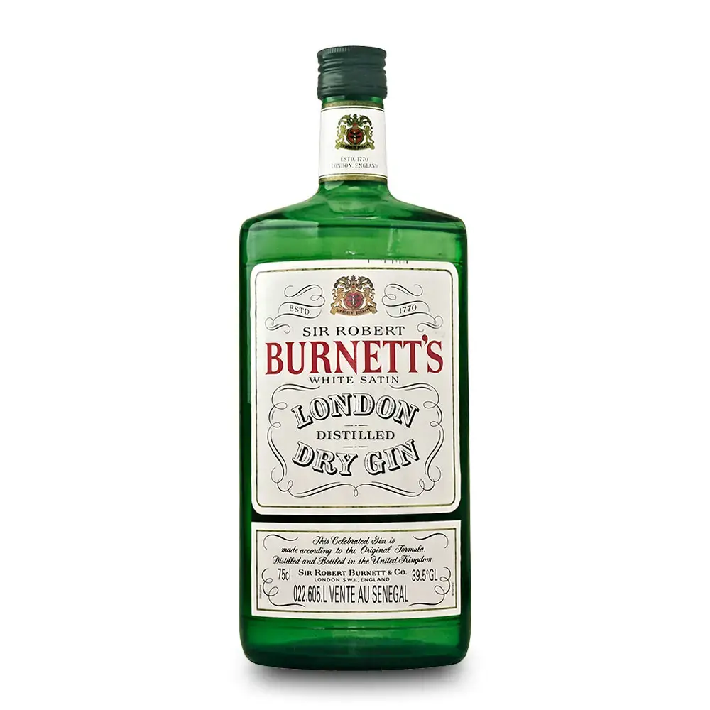 Sir Robert Burnett's White Satin London Dry Gin 1970s Bottle