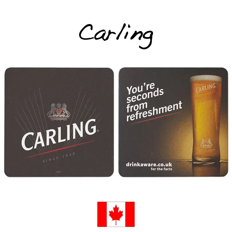Carling Beer Beermats / Coasters / Beer Mats