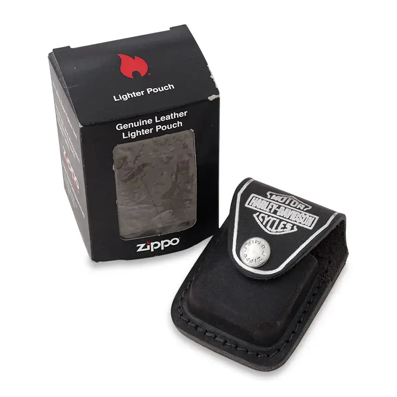 Zippo Genuine Leather Harley Davidson Lighter Pouch Case